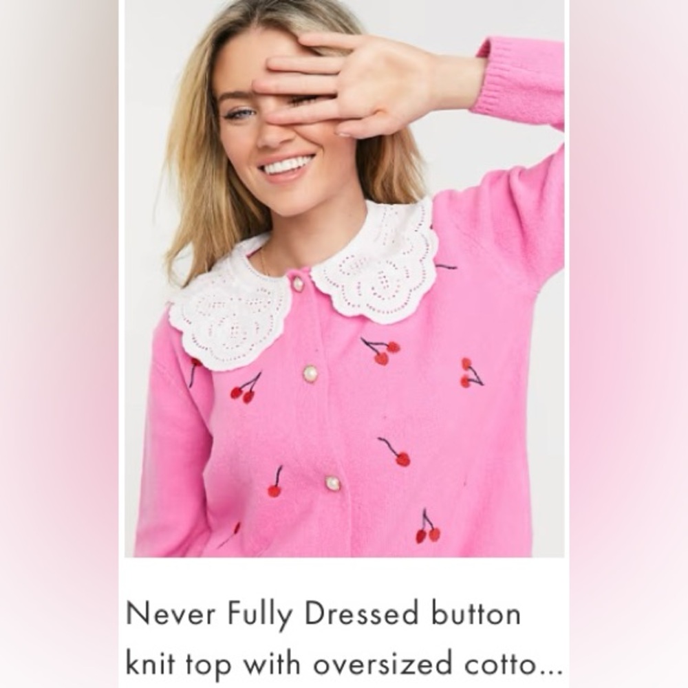 Never fully dressed cherry cardigan